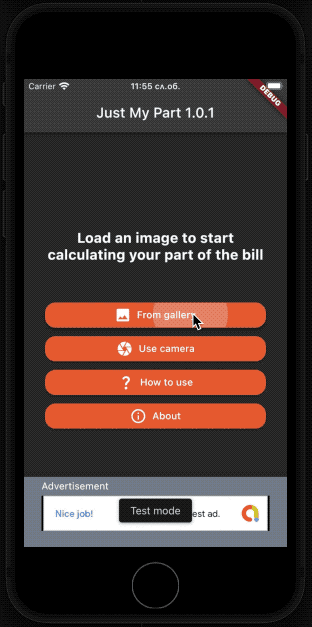application demo gif